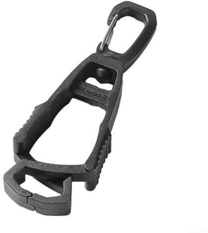 Glove Clips for Work Glove Holders Nylon Gloves Hook Work Gloves Safety Clip Glove Keeper Glove Hanging Buckle For Outdoor Climbing(Black)