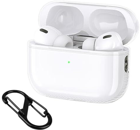 Lemxiee Funda TPU Flexible Transparente para Apple AirPods 4 Cover (2024)