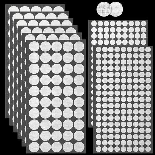 Klettpunkte Selbstklebend, 10mm/20mm Klettklebepunkte Self Adhesive,Stark Dots Klett Klebe Punkte,Rund Klettverschluss Punkte Selbstklebend Für Schule Handwerk Lernmaterial,Stoff, Diy Weihnachtsk