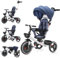 UBRAVOO Baby Dreirad 6 In1,Zusammenklappbares Kinderdreirad mit Verstellbarem Elterngriff,Radbremsen & abnehmbarem Verdeck, Trike mit Rückenlehne & Sicherheitsgurt von 10 Monaten bis 5 Jährige