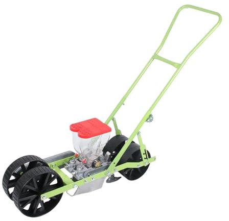 Garden Push Seeder, Corn Machine Hand Push Planter Vegetable Herbs Cabbage Radish Parsley Spinach Seeder , for Various Seeds(2rows)