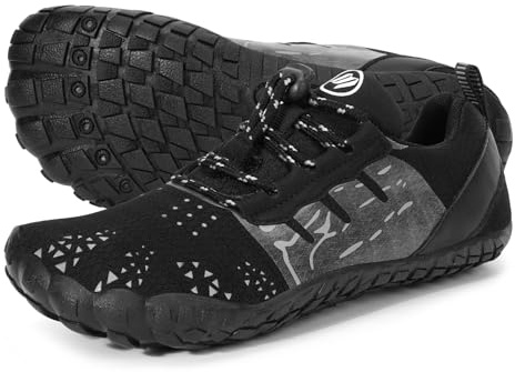 Bigzagger Barfußschuhe Damen Herren Traillaufschuhe mit Breite Zehenbox und Zero-Drop Sohlen Leicht Atmungsaktiv Barfuss Schuhe Komfort rutschfest Zehenschuhe Sportschuhe Fitnessschuhe