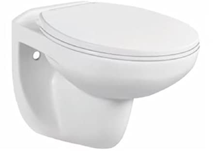 Juego completo de inodoro de pared, sin bordes, asiento de cierre suave, cierre automático, cerámica, juego de pared, cuenco blanco, inodoro para elemento de pared, cisterna empotrada