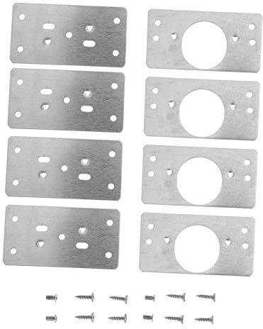 Plaque de réparation de charnière, Plaque de charnière de meuble Plaque de fixation de charnière for porte d'armoire 1 ensemble Kit de plaque de réparation de charnière en acier inoxydable