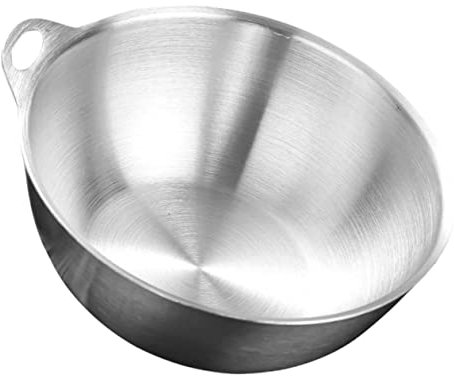 Alipis insalatiera in Acciaio Inox Ciotole da Dessert Torta Gelato per Feste Cestino Scodella Piccola Ciotola Contenitore per Dolci Coppa Gelato Acciaio Inossidabile Silver