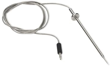 Weber Lebensmittelthermometer mit Kabel, für Temperaturmessung im Grillgut, extra dünn, aus Edelstahl, bis zu 300 Grad °C (3400324)