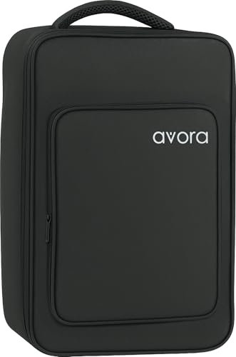 Avora Universal Cajon Tasche – Gepolsterte Transporttasche mit Rucksackfunktion, Große Außentasche für Zubehör & Noten - Langlebiges Nylongewebe - Passend für Cajon bis 50x31x31 cm - Schwarz