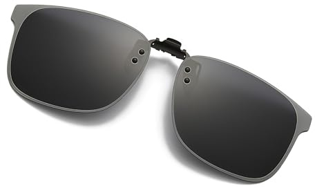 ZukZythepsor Polarisierte Clip-On Sonnenbrille UV400 – Anti-Blendung, Laser Edge Design, Kratzfest & Stoßfest, Unisex für Sport und Alltag