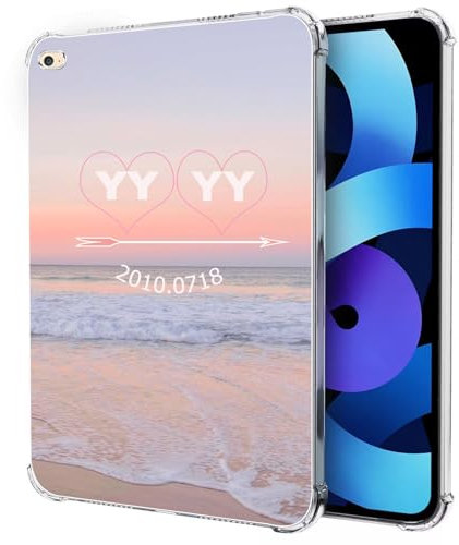 FortiCase Custodia Personalizzata per iPad Air 2,Custodia in TPU Flessibile Silicone Ultra Sottile,Angoli Rinforzati,con la Tua Foto,Immagine o Scritta Cover -TU2