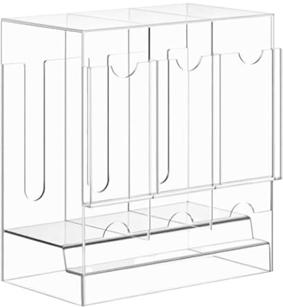 Jlobnyiun Booster Pack Case | 3-fach Acryl Kartenhalter Organizer,Aufbewahrung Für Trading Spiele Sport Zuhause Schlafzimmer