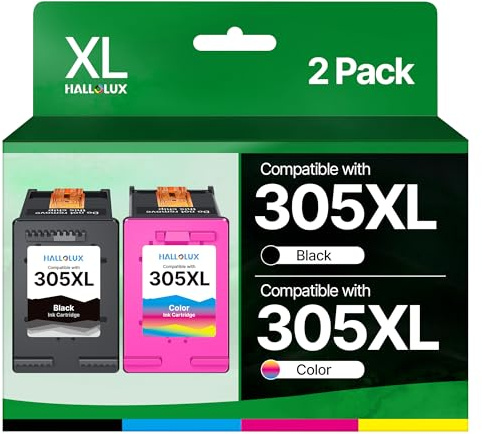 305 XL Multipack Kompatibel für HP 305 Druckerpatronen Set Deskjet 2720e Patronen 2700e 2700 4120e 2720 6032e 6400 2710 2710e 2721e 6020 6420 6400e Plus 4120 4110e 2820e 2810e (Schwarz, Farbe)
