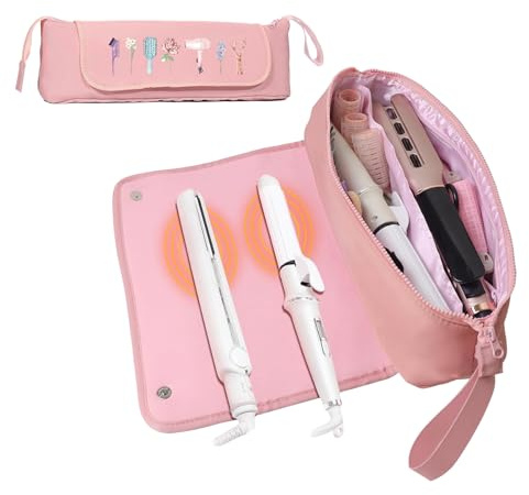 Travel Case for Hair Tool Dustproof Divided Carrying Case Heat Resistant