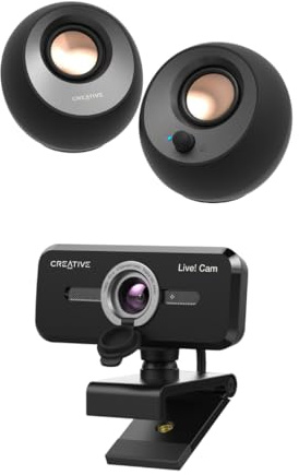 CREATIVE Pebble V3 altoparlanti per computer desktop e webcam Live! Cam Sync 1080p V2 Full HD