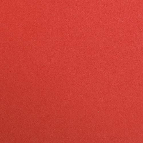 Clairefontaine 48020C Packung mit 25 Bögen glattes Zeichenpapier Maya (29,7 x 42 cm, 270 g, ideal für Bastelaktivitäten) 1 Pack Mohnrot