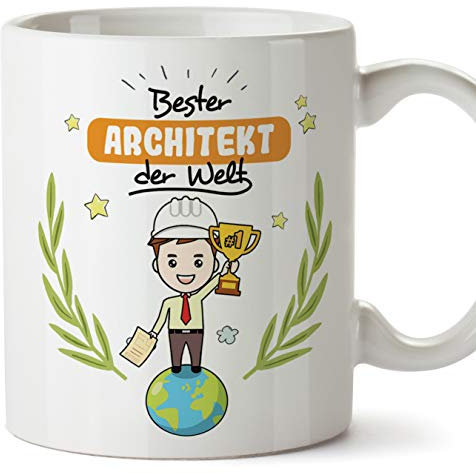 Architekt Tasse/Becher/Mug Geschenk Schöne and lustige kaffetasse - Bester Architekt der Welt - Keramik 350 ml