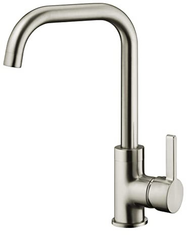 Mitigeur d'Evier Haut Bec L Inox Brossé COLORADO by Eurosanit