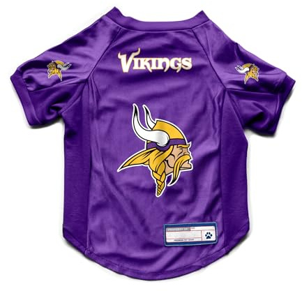 Littlearth NFL Minnesota Vikings Stretch-Haustier-Trikot, Team-Farbe, Größe M
