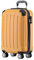 BEIBYE Zwillingsrollen Hardcase Reisekoffer Koffer Trolleys Hartschale in XL-L-M in 14 Farben (Orangen, Handgepäck (55cm))