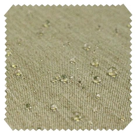 novely® ARAGON WASSERABWEISEND UV+ - Premium Outdoor-Stoff - Lichtechter Möbelstoff - Polsterstoff in Baumwoll-Optik für Gartenmöbel - Pflegeleichte Meterware 1lfm (24 Hellgrün Leinen)