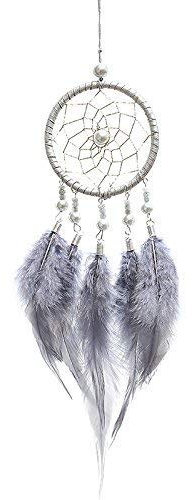 Uteruik Mini handgefertigte Traumfänger Windspiel Traumfänger Netz Hängende Dekoration Ornament für Zimmer Auto (7 x 34 cm), 1 Stück