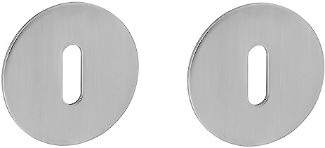 Kleberosetten | 2 mm hoch | V2A Edelstahl matt | 3M-Folie (BB-Rosette)