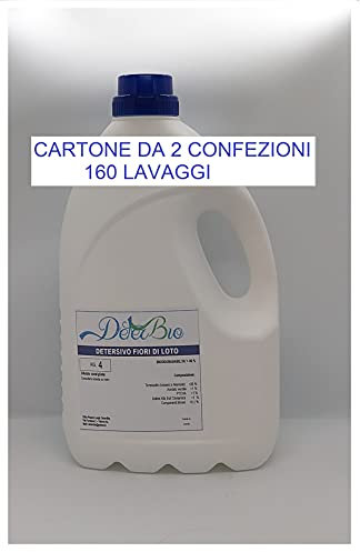 Detersivo bucato liquido fior di loto Ecosostenibile 80 lavaggi Made in Italy (1)