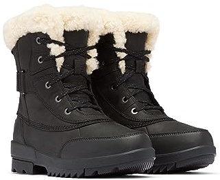 Sorel TORINO II PARC BOOT WATERPROOF Winterstiefel für Damen, Schwarz (Black x Sea Salt), 36.5 EU