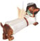 BRUBAKER Dackel als Engel ganz in Weiß - Handbemalte Weihnachtskugel Hund aus Glas - Mundgeblasener Christbaumschmuck Figuren Lustig Deko Anhänger Baumkugel - 12,9 cm