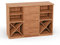 ben+camilla.com Square Massivholz Kommode | Regalwürfel-Set Barcelona | 114,8 x 80 x 40 cm in Kernbuche | mit Schubladen und Weinkreuz