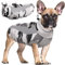 Hjyokuso Hundemantel Wasserdicht, Hunde Wintermantel, Hundejacke für Kleine Mittel Große Hunde, Winddichte Hundekleidung Winterjacke mit Reflektierender Streifen und Reißverschluss - Grau XS