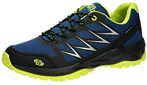 Brütting Unisex Norwalk Walkingschuhe, blau/schwarz/Lemon, 37 EU