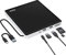 BUNUD Lecteur CD DVD Externe, USB 3.0 Type-C Graveur CD Externe avec 2 USB et Fente SD/TF, Portable CD/DVD /-RW/ROM Lecteur CD/DVD Externe pour PC Windows 11/10 Mac MacBook Pro Air iMac