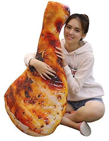 MEDFL 60-110 cm Simulation Lebensmittel Plüschtiere Real Life Chicken Chick Wing Drumstick Gebratener Reis Nudeln Kissen Kissen Lustiges Geburtstagsgeschenk 60 cm 2