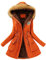 OADOBKICE Leichte Daunenjacke Damen Winterjacke Damen Mäntel Für Damen Packbare Daunenjacke Daunenmantel Parka Gesteppte Gepolsterte Pufferjacke Mit Kapuze Damen Bubble Puffa Jacket Orange XL