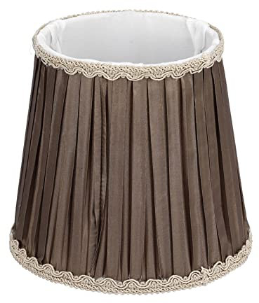 Alvinlite Moderner Kronleuchter-Schirm, Lampenabdeckung, Lampenschirm, Glockenlampenschirme, UNO-Einrichter für Boden-Kronleuchter, Pendelleuchte, Ersatz(Braun)