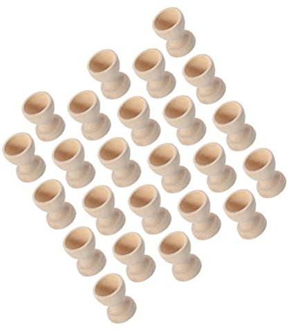 ABOOFAN 24st Eierschale Aus Küken Eierbecher DIY Malerei Eierbecher Frühstück Eierhalter DIY Basteln Eierbecher Eierbecher Ostereier Behcer Teelichthalter Hammelfleisch Kind Leer