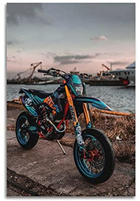 KTM 450 Exc Extremsport Motocross Poster - Supersport Motorrad Dekorative Malerei Leinwand Wandkunst - Moderne Familie Schlafzimmer Dekor 30 x 45 cm