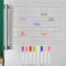 PATIKIL Magnetic Fridge Calendar, 2Pcs Acrylic Weekly Dry Erase Board Includes 8 Markers, Clear Refrigerator Monthly Planner Whiteboard Magnet Planning Transparent Calendars Large, 16x12