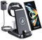 Stazione di ricarica rapida da 36 W compatibile con telefoni Samsung Watch Buds, VCVS 3 in 1 caricabatterie per Samsung Galaxy S23 Ultra/S22/S21/S20, A51/53/53, Z Flip/Z Fold/Note, Galaxy Watch 6, 5,