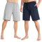 CityComfort Mens Pyjama Shorts - Comfy Lounge Shorts with Pockets Pack of 2 (3XL, Navy/Grey)
