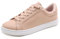 Feversole Women's Light Weight Lace-Up Sneaker,Sneakers Stringate in Pelle PU da Donna Nudo Suola Bianca Occhiello Grande 39