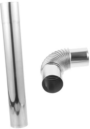BESTonZON Gerader Rauchabzug Aus Gerader Kaminzug Aus Rohrbogenverbinder Adapter Für Holzofen Abluftsystem Für Rauchableitung