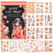 NOTIONSLAND 20 Blatt Scrapbook Stickers Book, 100+ Journaling Aufkleber für Scrapbooking Supplies, PET Ästhetische Vintage Aufkleber für Scrapbooking