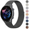 Vancle Bracelet de rechange en maille d'acier inoxydable pour Amazfit Bip 5/GTR 4/GTR 3/GTR 3 Pro/GTR2/GTR 2e/ GTR 47 mm, Noir