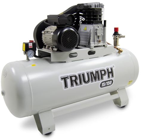 150 Litre Air Compressor 14.8CFM 150L 145psi Belt Driven 10 BAR 2200w 3HP Triumph 15/150 Oil Lubricated 230V - 2 Years Warranty