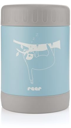 reer ColourDesign Edelstahl-Warmhaltebox | 300 ml | Thermosbox | Wärmebehälter/Thermosdose für Kinder | blau