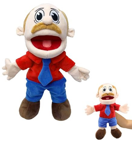 Jeffy Hand Puppets for Kid Jeffy's Classmates JR Hand Puppet Toys to Role Play Cute Cartoon Puppets for Adults Kids Interactive Performance Storytelling(Dad)