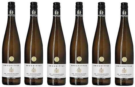6x 0,75l - 2024er - Brogsitter - AHR - Ahrweiler Klosterberg - Weißburgunder - Qualitätswein Ahr - Deutschland - Weißwein trocken