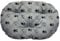 Hundekissen – Katzenkissen – ovale Größe 60 x 40 cm hellgrau Farbe – Hundebett – Katzenbett – Katzenmatte – Matratze für Hunde oder Katze – Waschbar – Ideal für Transportkörbe oder Tierbetten