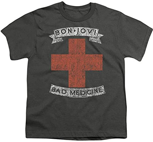 Bon Jovi Bad Medicine New Jersey Album Band Youth T Shirt & Stickers T-Shirts & Hemden(3X-Large)